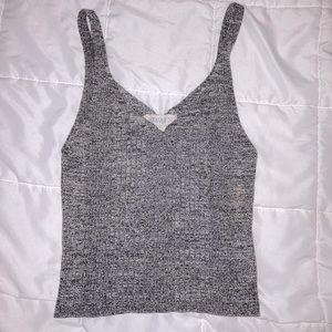 Grey crop top
